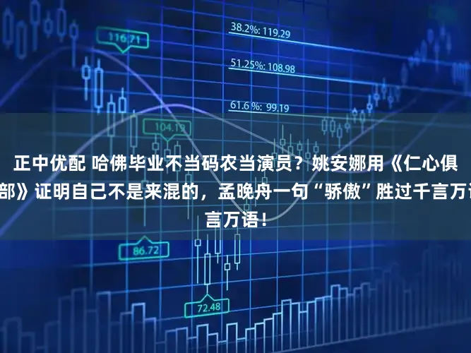 正中优配 哈佛毕业不当码农当演员？姚安娜用《仁心俱乐部》证明自己不是来混的，孟晚舟一句“骄傲”胜过千言万语！