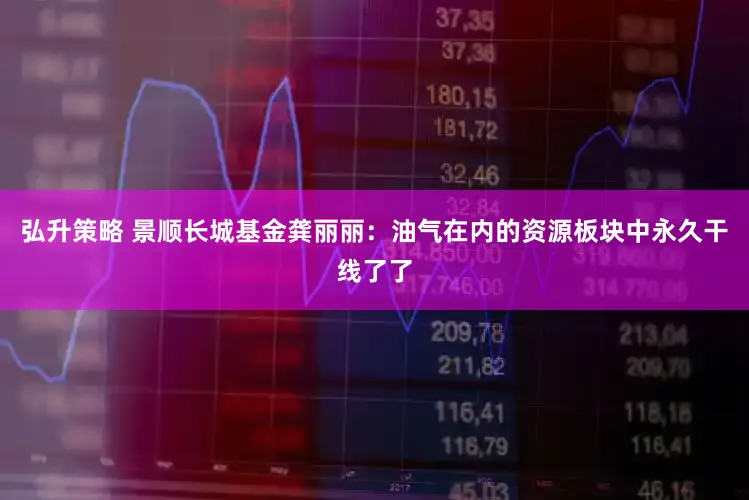 弘升策略 景顺长城基金龚丽丽：油气在内的资源板块中永久干线了了