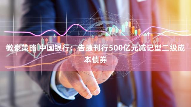 微豪策略 中国银行：告捷刊行500亿元减记型二级成本债券